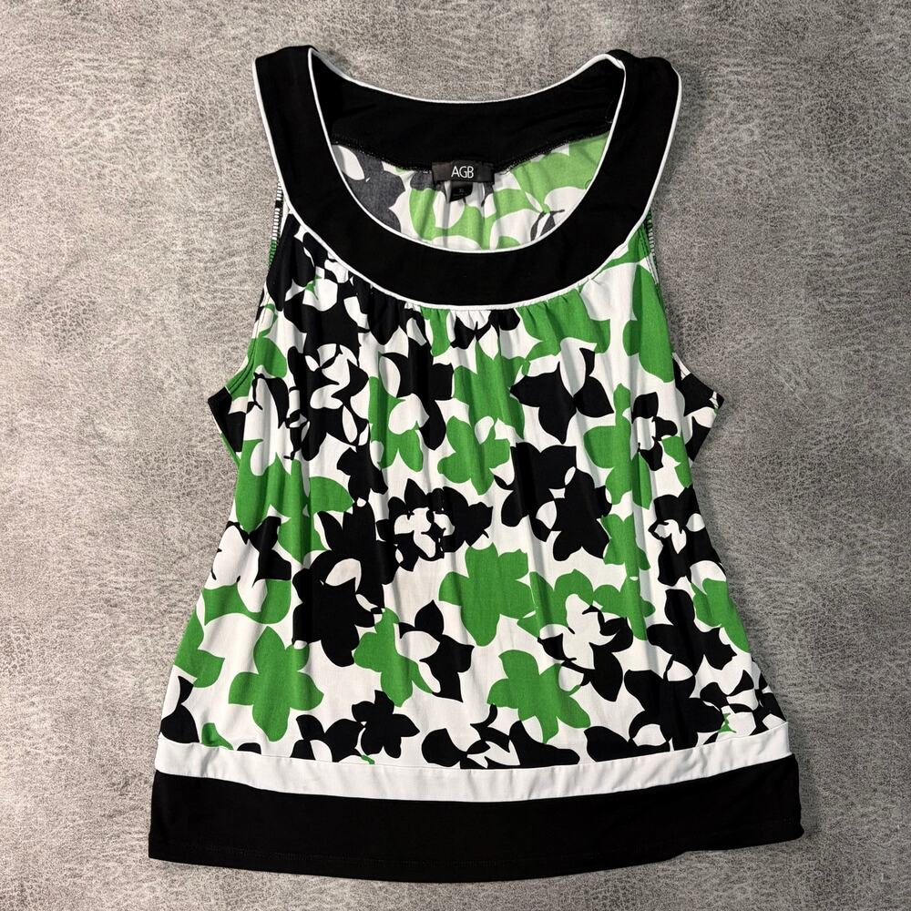 Vintage Floral Contrast Tank Top